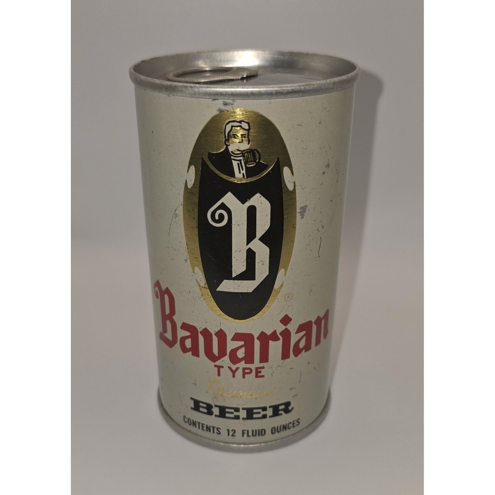 Vintage Bavarian Type Premium Beer 12oz Sealed Empty Test Can Pull Tab -907/A3